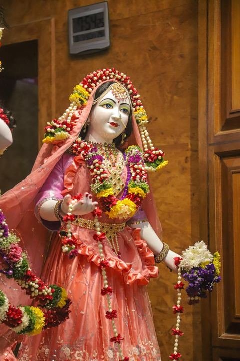 Sri Sri Gaura Nitai decorated for Gaur Purnima at ISKCON Satara — photo 13 of 17