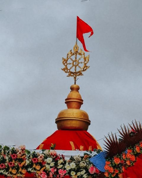 Lord Jagannath, Baladeva, and Subhadra decorated for Rathyatra 2026 at ISKCON Satara — photo 2 of 16