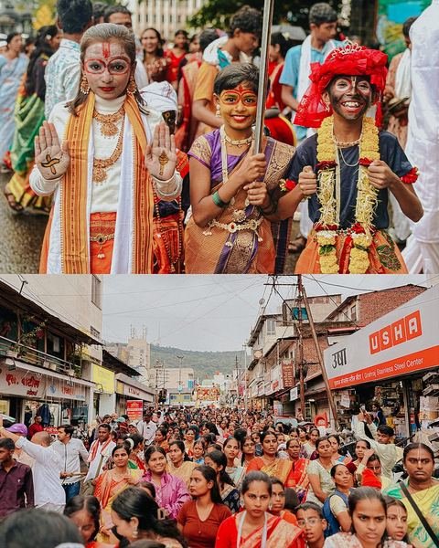 Lord Jagannath, Baladeva, and Subhadra decorated for Rathyatra 2026 at ISKCON Satara — photo 3 of 16