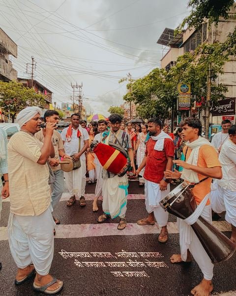Lord Jagannath, Baladeva, and Subhadra decorated for Rathyatra 2026 at ISKCON Satara — photo 4 of 16
